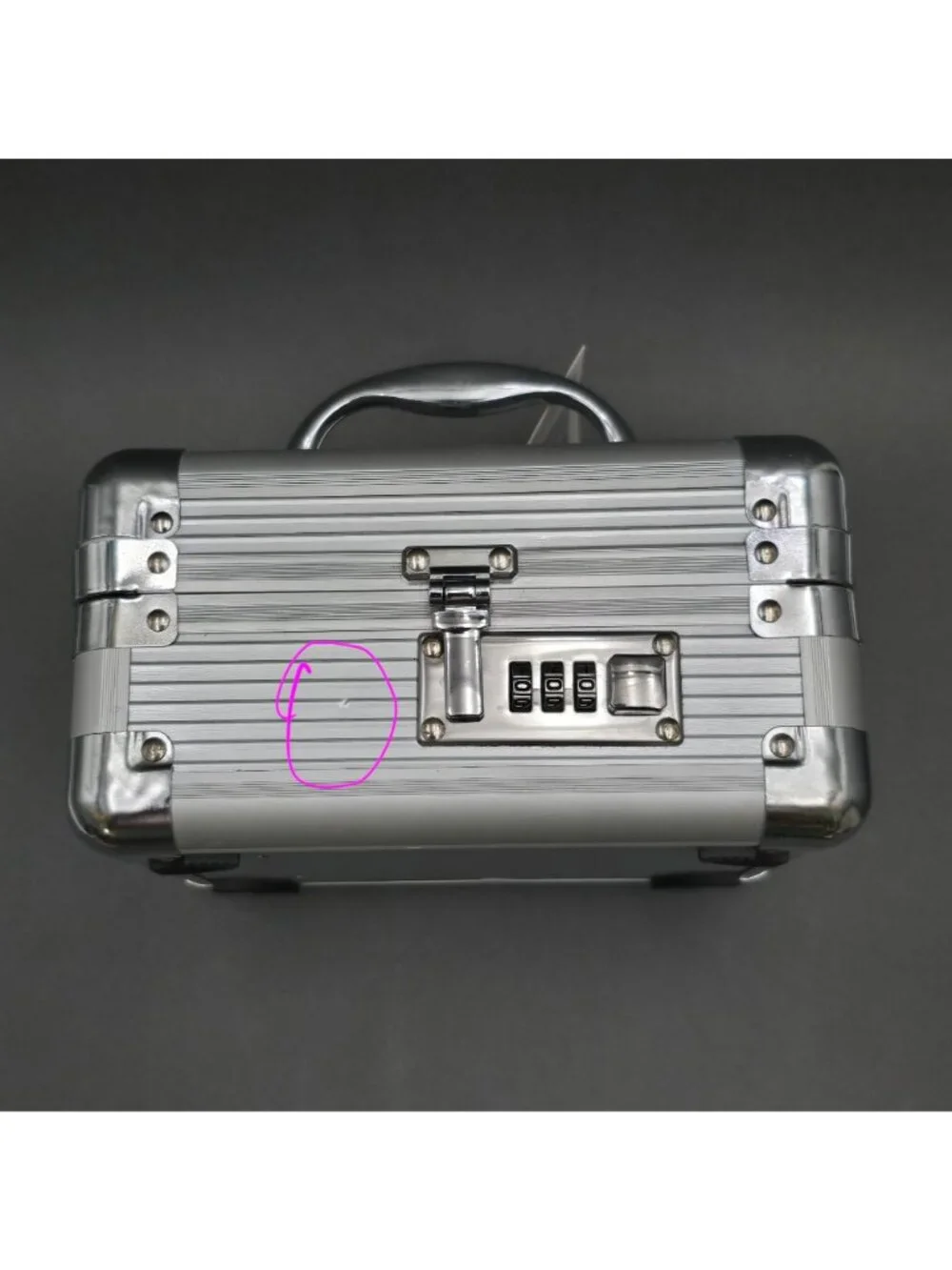 Medicine Safe Medication Carry Case Aluminum Lock Box 3 Digit Combo NWT